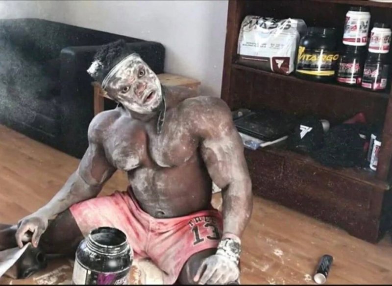 Мужик в муке