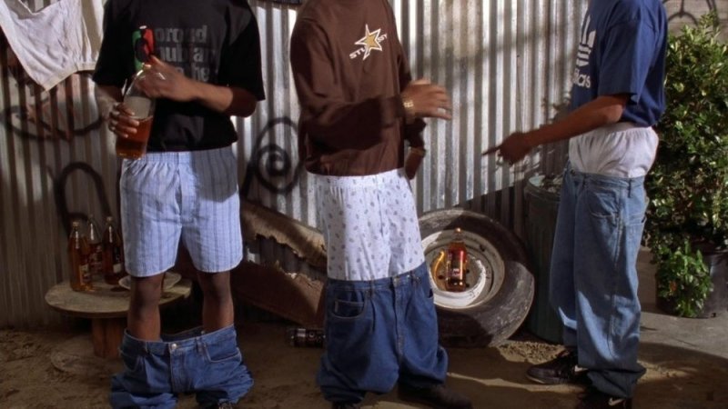 В Америке мода на спущенные штаны