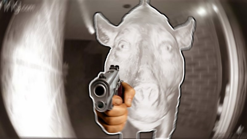 Свинья с пистолетом