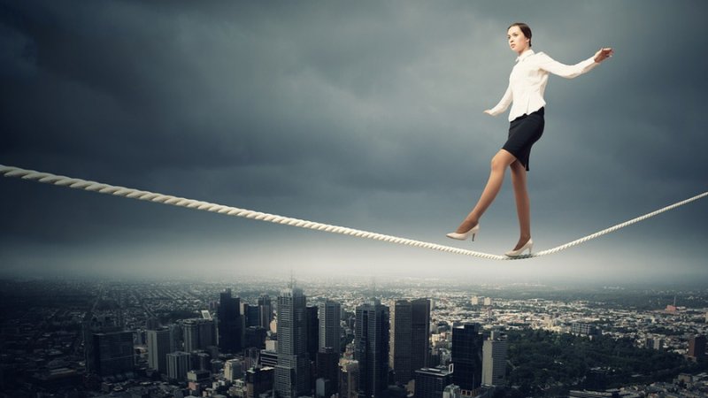 Девушка на канате