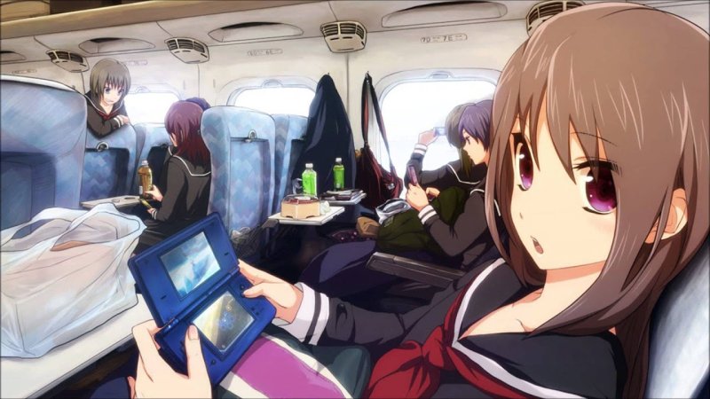 Поезд в лето аниме