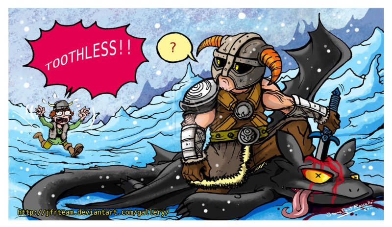 Скайрим арт Довакин