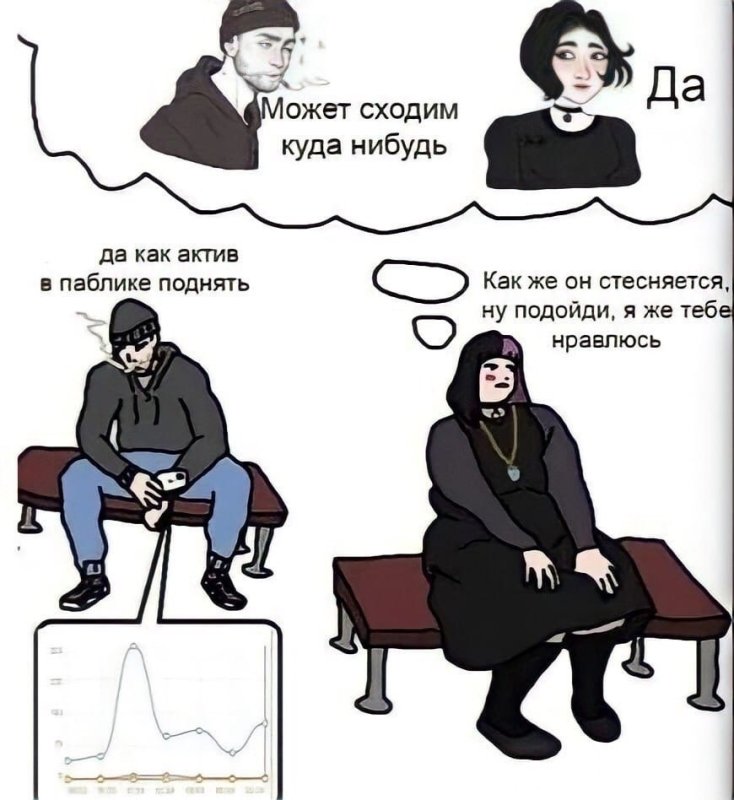 Мем ДУМЕР И девушка думают