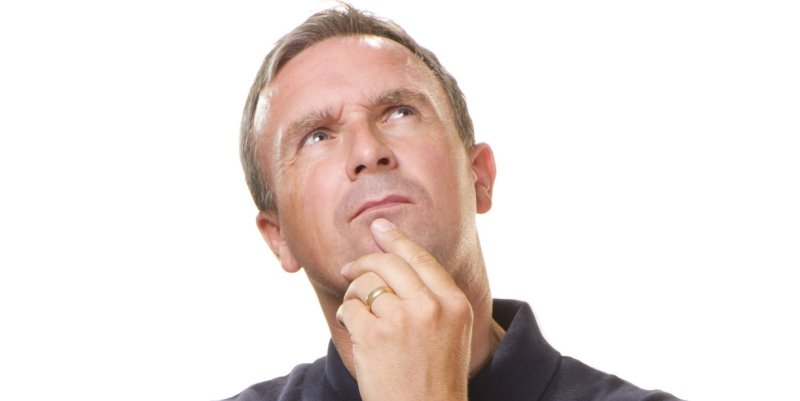 Мужчина в недоумении