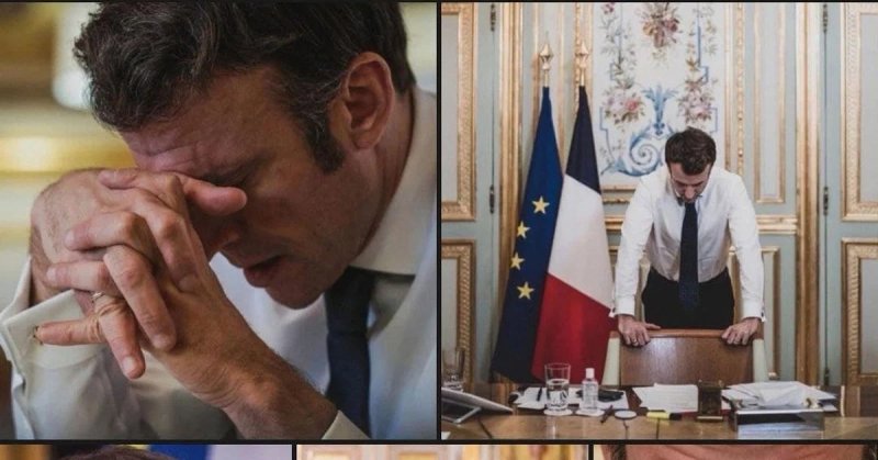 Макрон демотиваторы