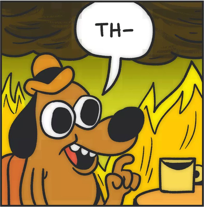 Собака в огне