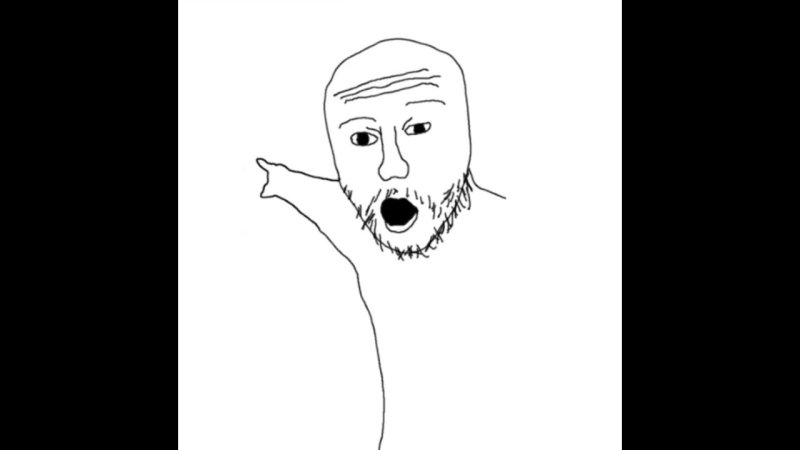 Мем показывает пальцем назад