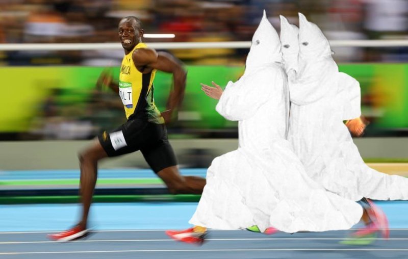 Негр убегает