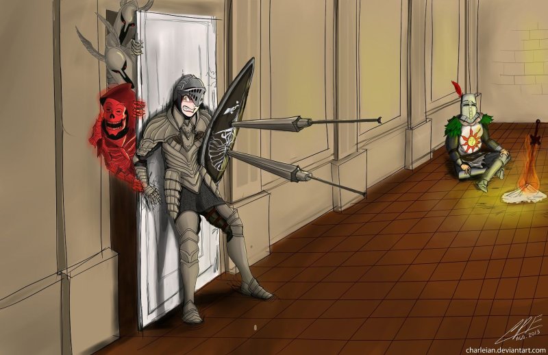 Dark Souls 2 преследователь Art