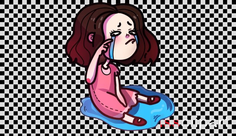 Девочка думает и плачет Мем