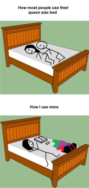 Мем в кровати