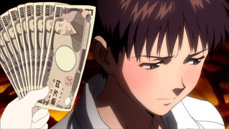 Аниме персонажи с деньгами