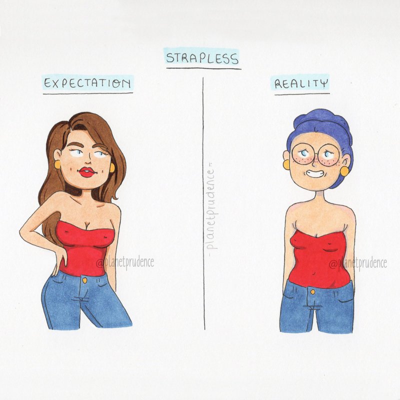 Девушка ожидание реальность