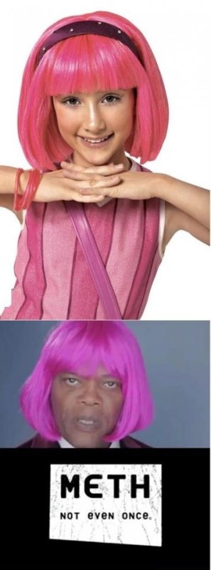 Розовые волосы Мем