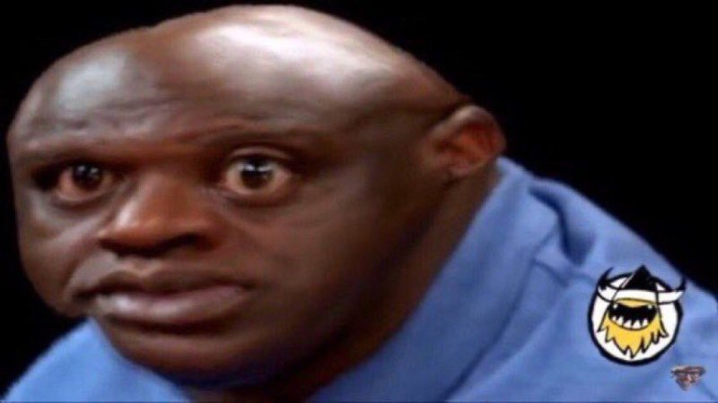 Удивленный негр