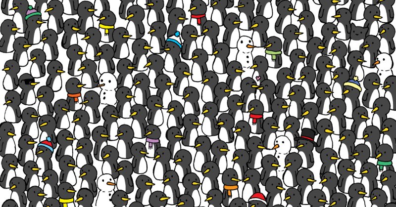 Кот среди пингвинов