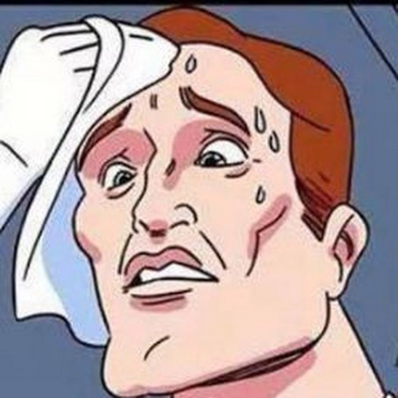 Вытирает пот Мем