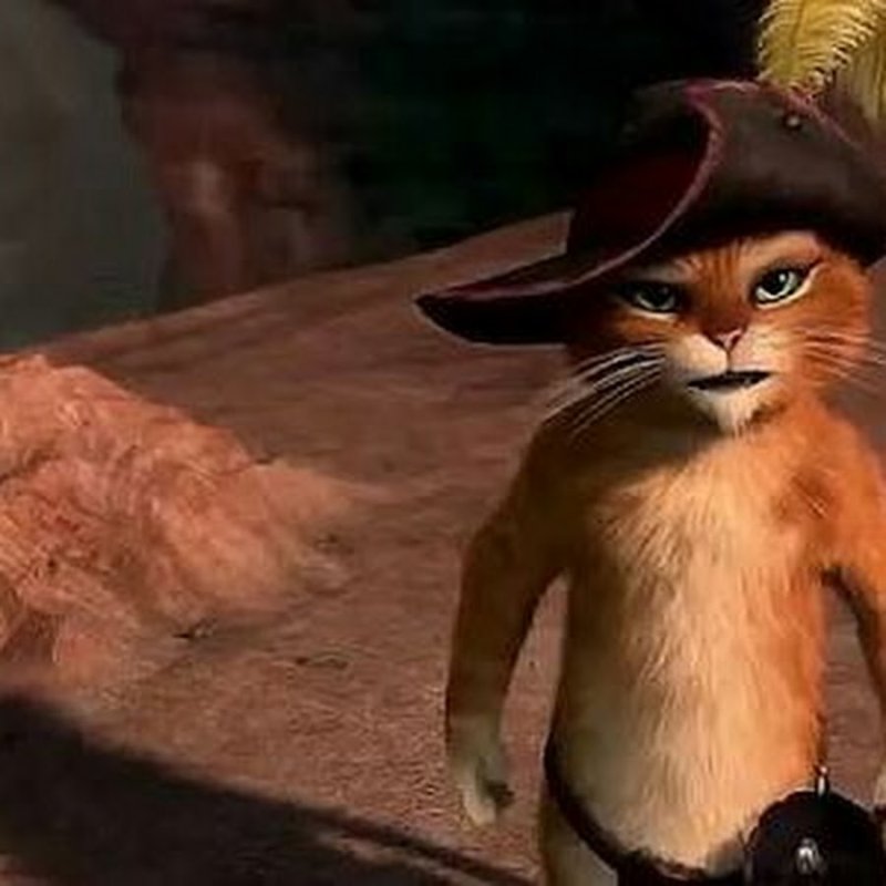 Шрек 3 кот в сапогах