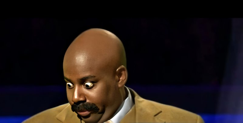 Удивленный негр