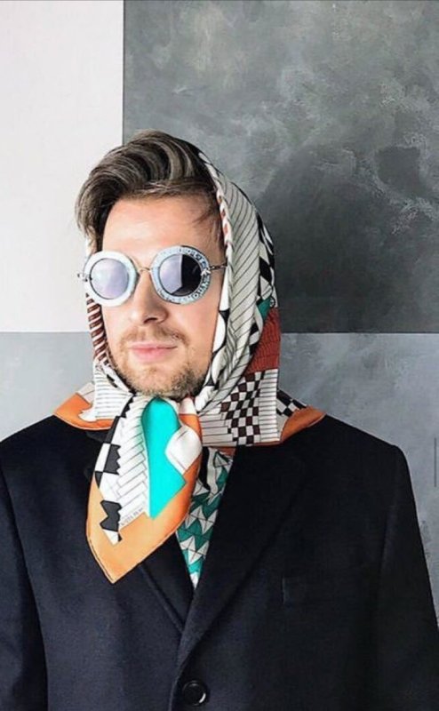 Шарф на голову мужской