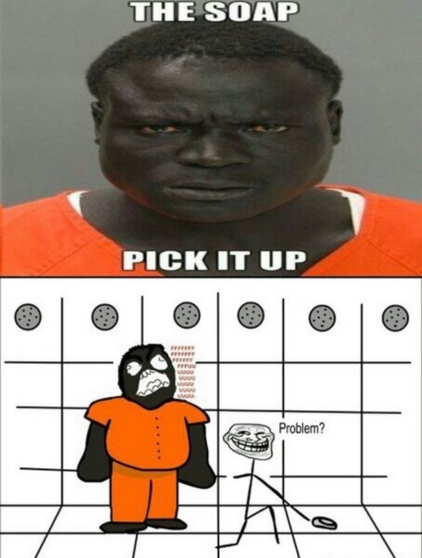 Мем афроамериканец в тюрьме