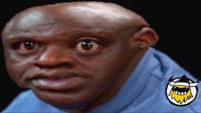 Удивлённый негр