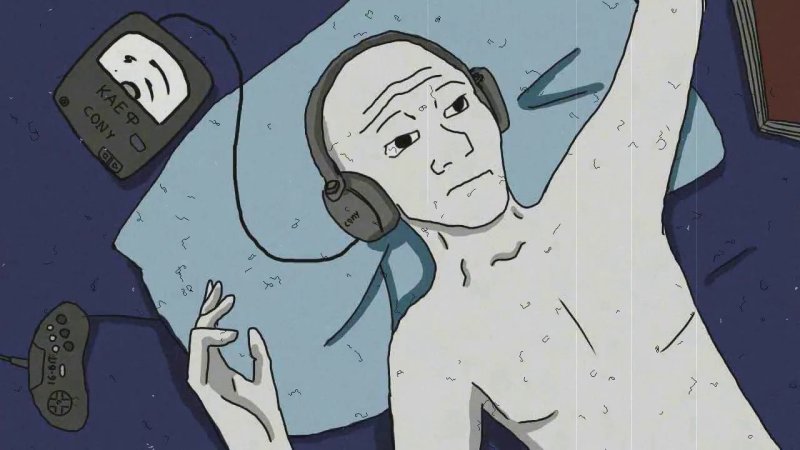 Человек с наушниками Мем