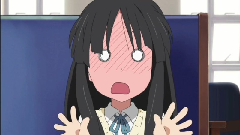 Аниме девушка стесняется