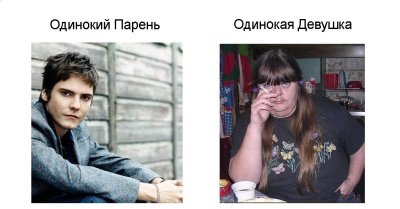 Одинокий парень Мем