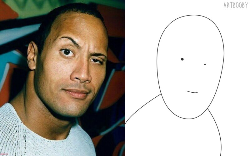 Дуэйн скала Джонсон бровь