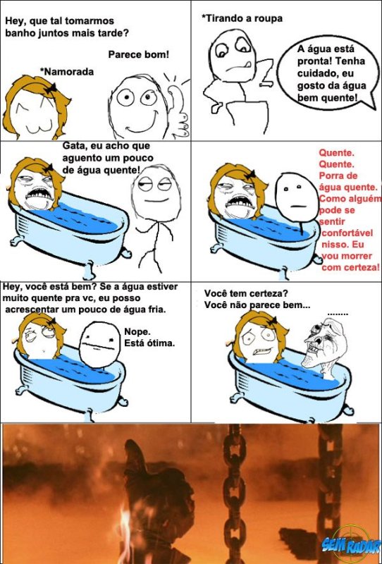 Шутки про ванную с горячей водой