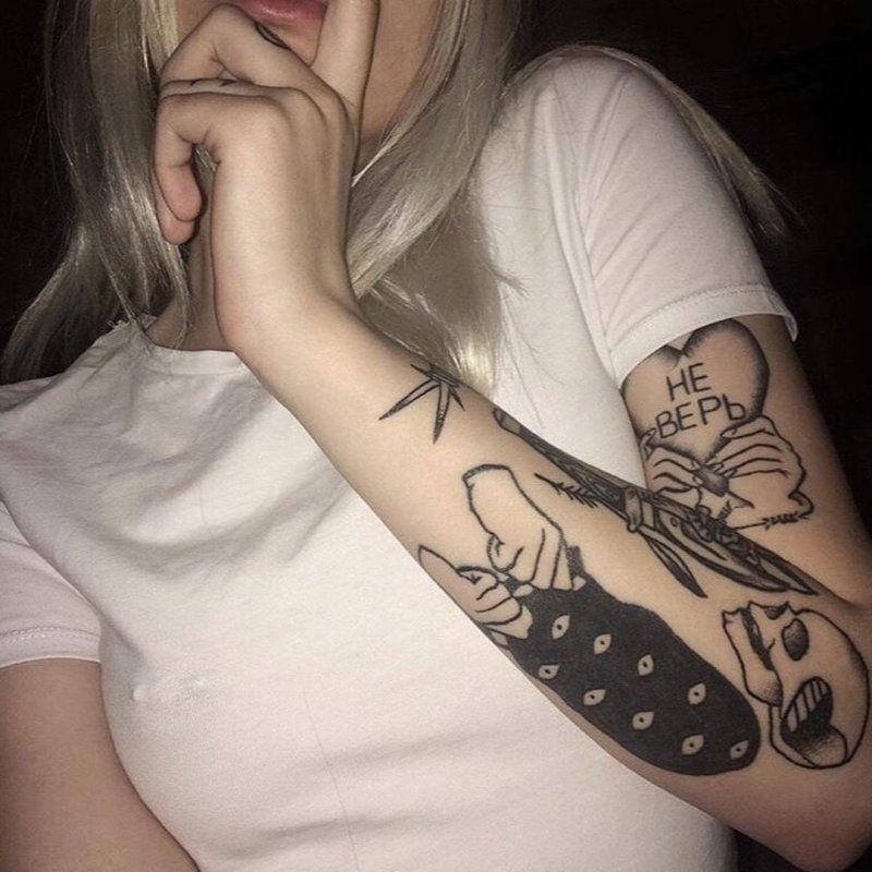 Тату Эстетика для девушек