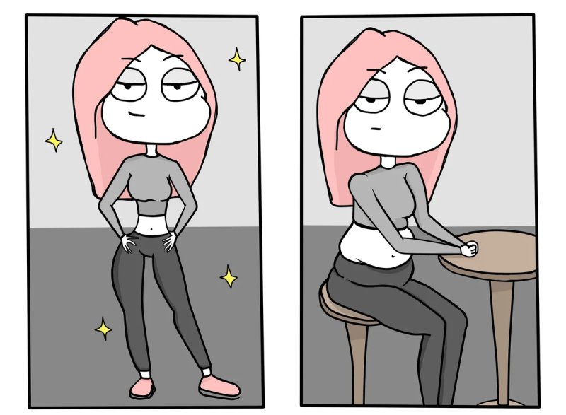 Розоволосая девушка