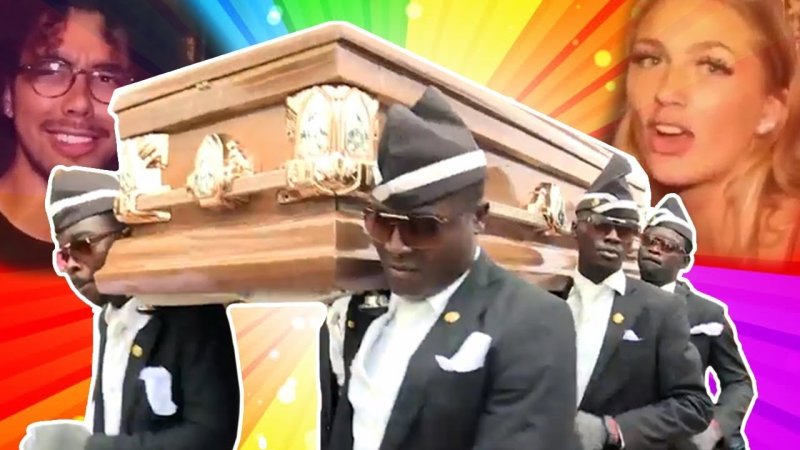 Чернокожие несут гроб