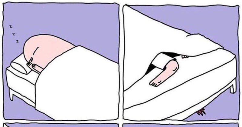 Мем в кровати