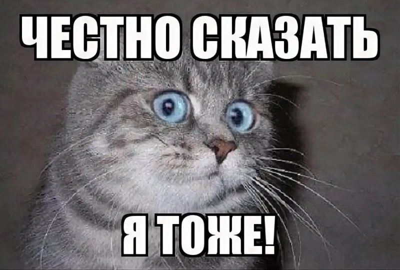 Честно сказать я тоже