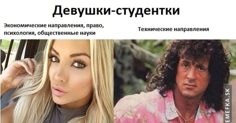 Девушки гуманитарии и девушки технари