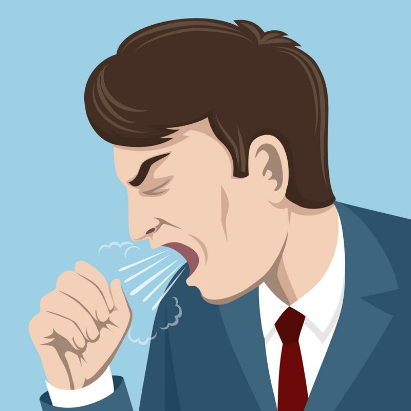 Кашляет рисунок