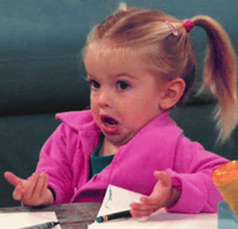 Девочка возмущается