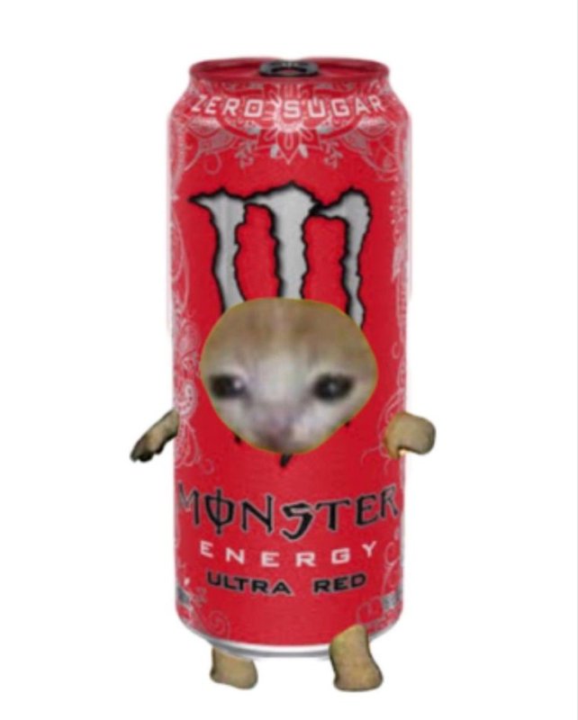 Кот Энергетик Мем