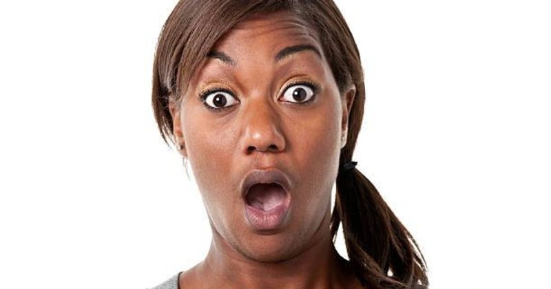 Женщина в шоке