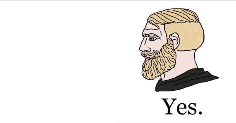 Чел с бородой Мем