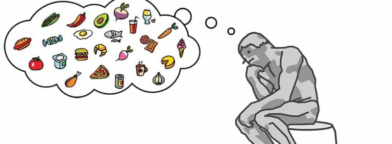Человек мечтает о еде