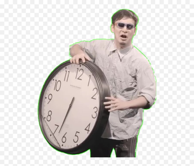 Мем с часами