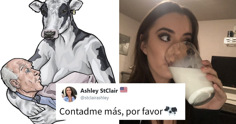 Девушка с молоком Мем