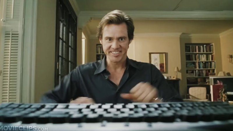 Джим Керри Брюс Всемогущий гифка