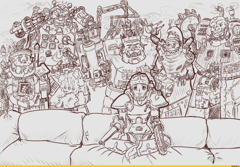 Warhammer 40000 скетч