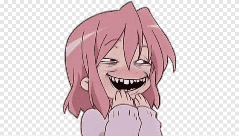 Аниме девочка смеется