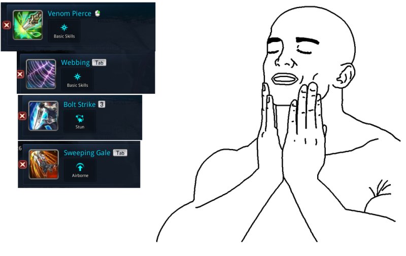 Мужик гладит себя по щекам