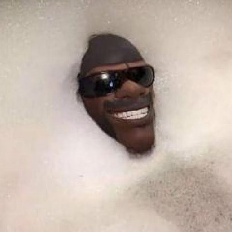 Негр в пене